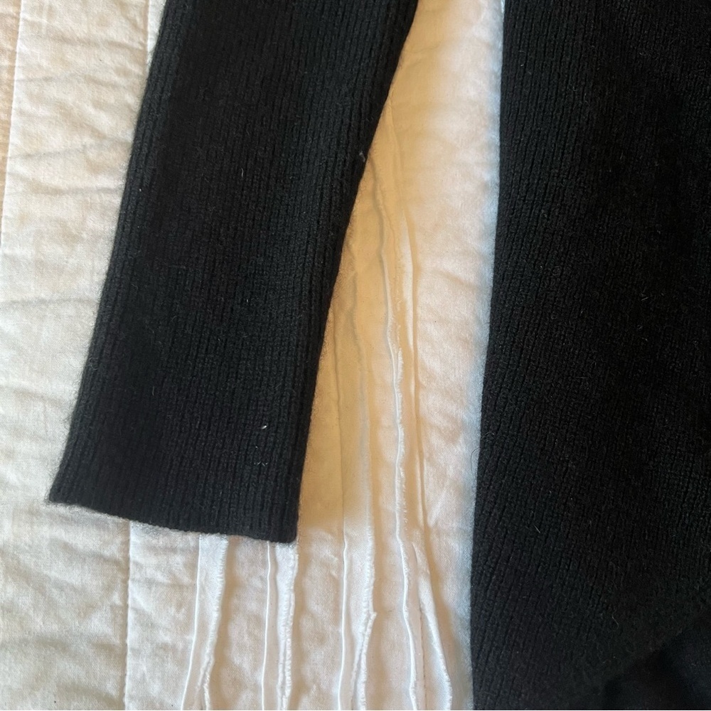 Bloomingdale's Black Cardigan Sweater - Picture 6 of 11